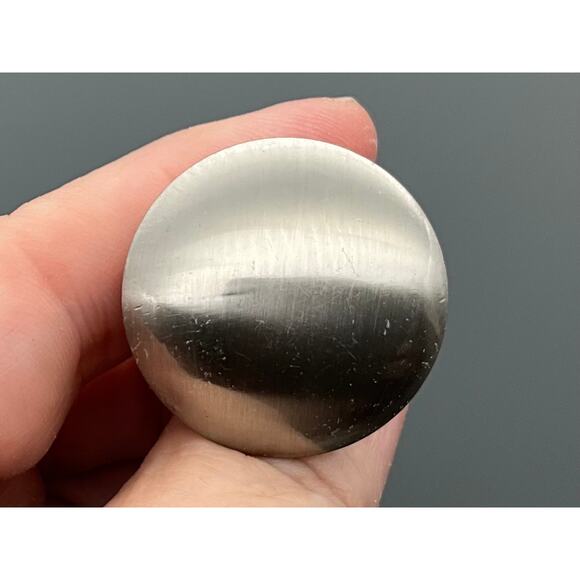 Replacement ~ Brushed Nickel Round Cabinet Door Hardware Pulls Set of 18 - Picture 2 of 3